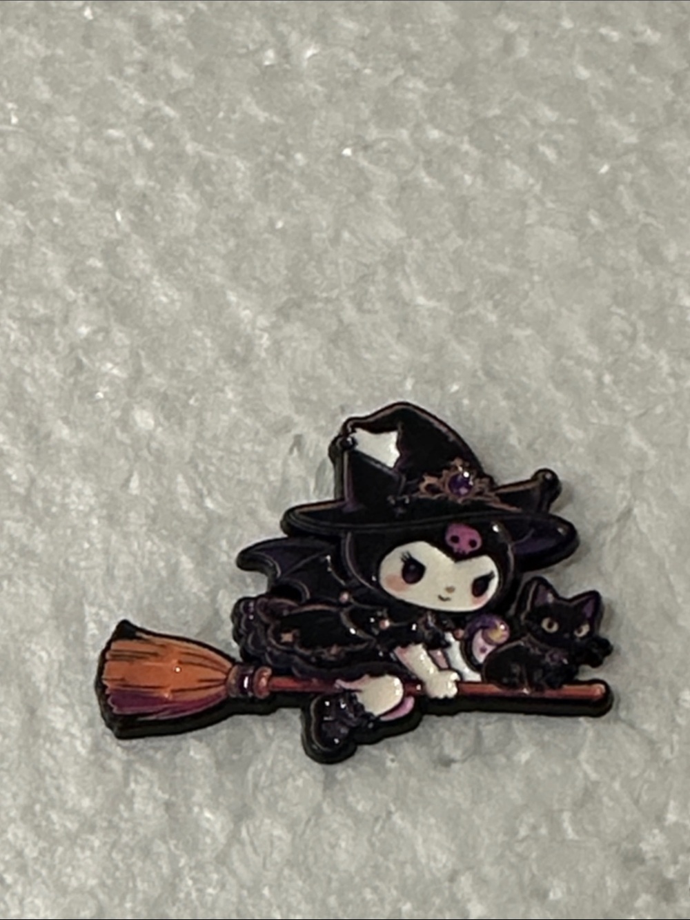 Sanrio Kuromi Witch Enamel Pin - Purple, Black & Orange